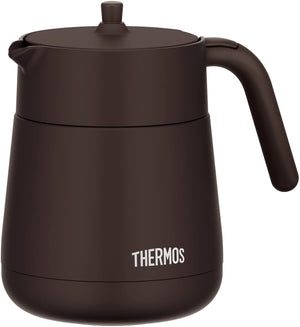 Thermos Vacuum Insulated 700ml Brown Teapot with Strainer - TTE - 700 BW