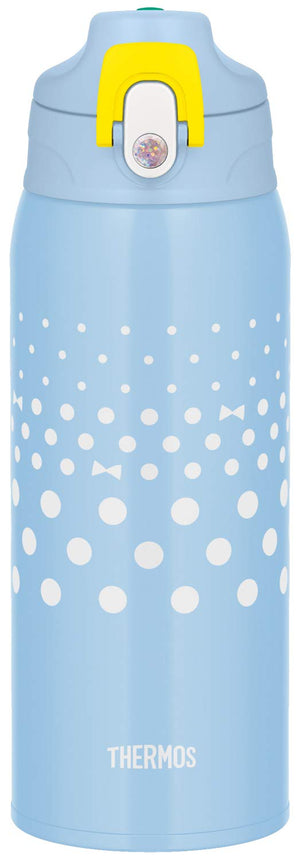 Thermos Vacuum Insulated Water Bottle 0.8L Mint Dot 2 - Way Lid - Thermos Fjj - 800Wf Mtd