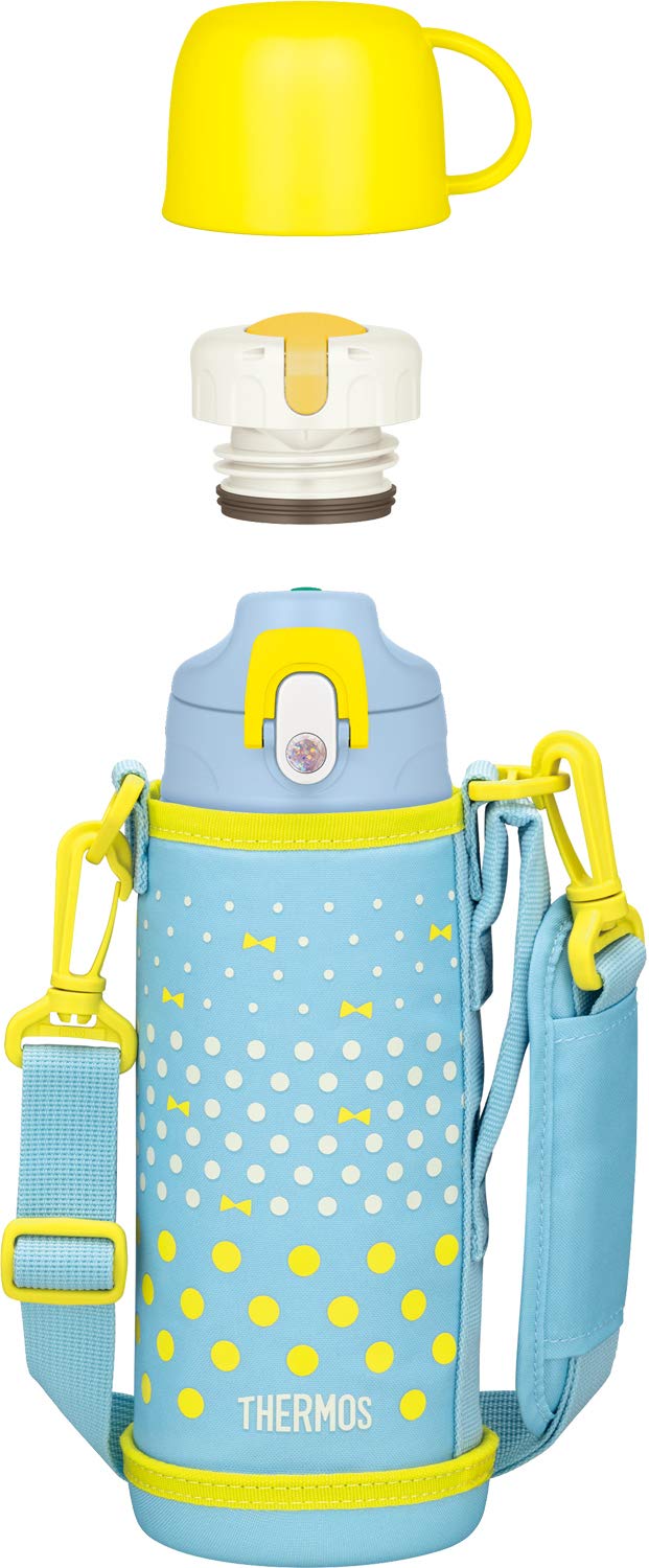 Thermos Vacuum Insulated Water Bottle 0.8L Mint Dot 2 - Way Lid - Thermos Fjj - 800Wf Mtd