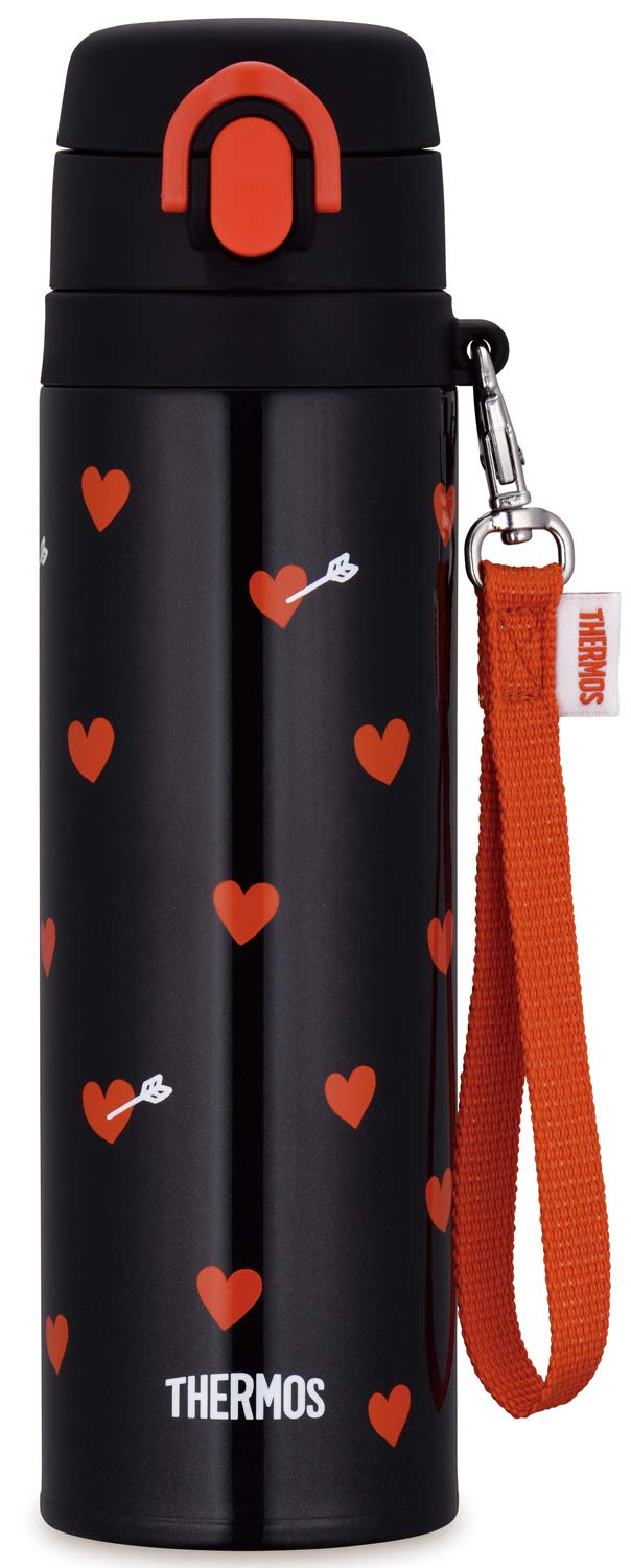 Thermos Vacuum Insulated Water Bottle 550Ml Japan Black Red Jnt - 551 Bkr
