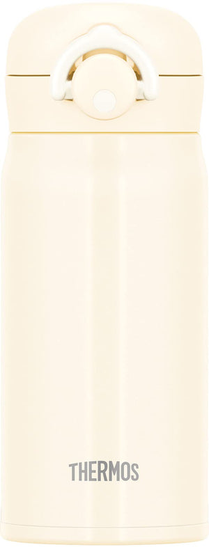 Thermos Vacuum Insulated Water Bottle Mobile Mug 350ml Milk White - JNR - 352 Mwh