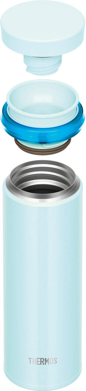 Thermos Vacuum Insulated Water Bottle Mobile Mug 350ml Shiny Blue JNO - 352 SHB