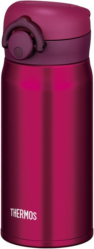 Thermos Vacuum Insulated Water Bottle One Touch Open 350Ml Wine Red Japan Jnr - 350 Wnr