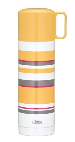 Thermos Yellow Stainless Steel Slim 0.5L Bottle - Fej - 503