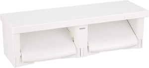 This Toto Yh650Nw1 Double Paper Roller Flat Shelf Resin White - Made In Japan