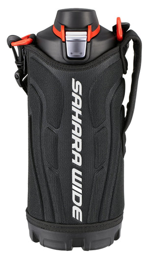 Tiger 1L Stainless Steel Sports Water Bottle with Pouch Black Mme - D100 - K