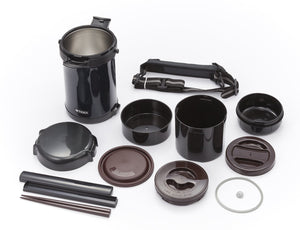 Tiger 4 Cups Stainless Steel Insulated Lunch Jar - Black