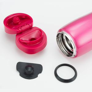 Tiger Brand Vacuum Insulated Flask 360ml Tiger Water Bottle in Raspberry Pink