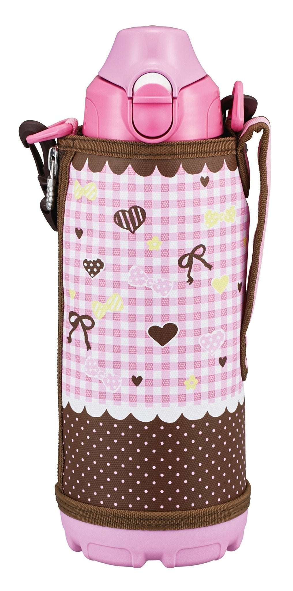 Tiger MBO - G080 - PC 800ml Stainless Steel Water Bottle with Pouch Sahara Pink