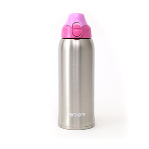 Tiger MBO - G080 - PC 800ml Stainless Steel Water Bottle with Pouch Sahara Pink