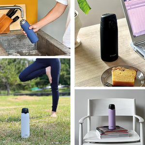 Tiger One - Touch 350ml Stainless Steel Insulated Water Bottle Stone Black