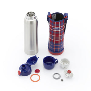 Tiger Thermos 1L Direct Drinking Cup 2Way Stainless Steel Bottle Pouch Sahara Red Japan Mbo - F100 - R