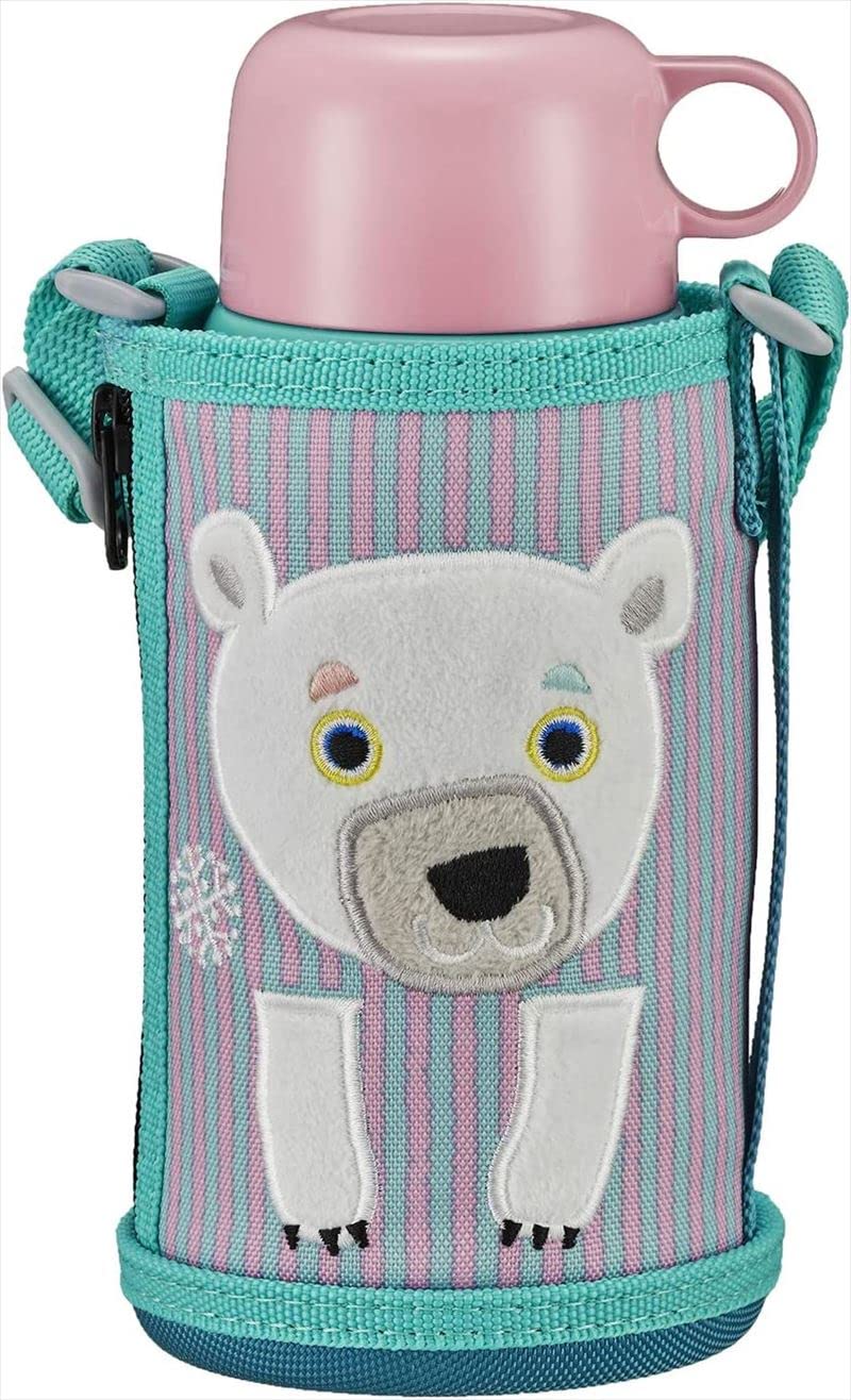 Tiger Thermos 600Ml 2 - Way Stainless Steel Water Bottle With Pouch - Japan Sahara Korobokkuru Polar Bear Mbr - C06Gps