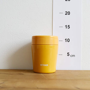 Tiger Thermos Japan Vacuum Insulated Soup Jar 300Ml Thermal Lunch Box Wide Mouth Round Bottom Saffron Yellow Mcl - B030 - Ys
