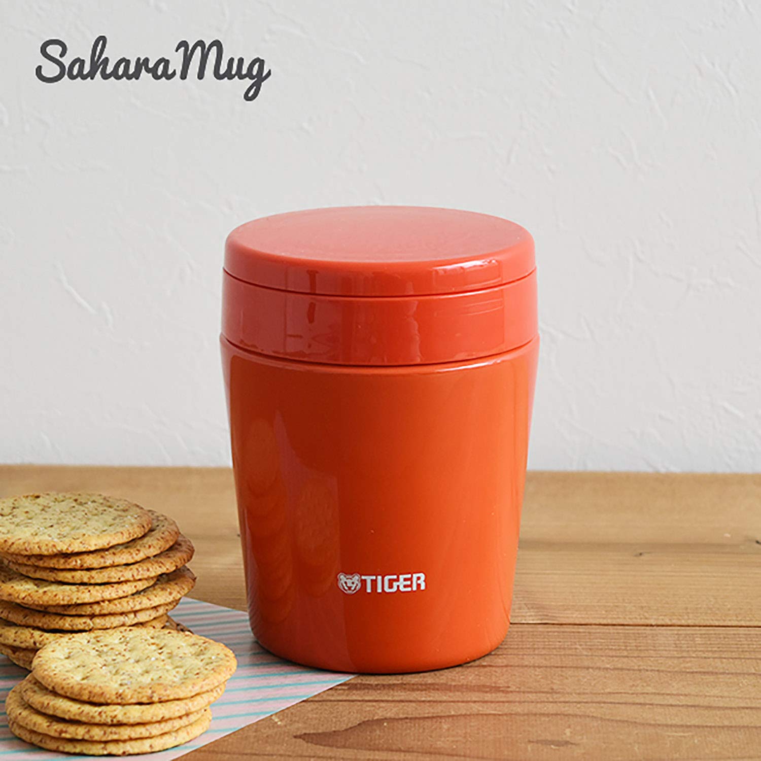 Tiger Thermos Vacuum Insulated Soup Jar 300Ml Japan Thermal Lunch Box Red Mcl - B030 - Rc