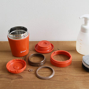 Tiger Thermos Vacuum Insulated Soup Jar 300Ml Japan Thermal Lunch Box Red Mcl - B030 - Rc