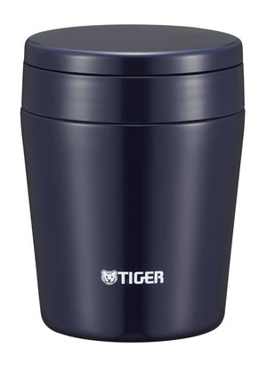 Tiger Thermos Vacuum Insulated Soup Jar 300Ml Japan Thermal Lunch Box Wide Mouth Round Bottom Indigo Blue