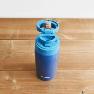 Tiger Water Bottle 350Ml Sahara Mug Stainless One Touch Lightweight Sky Blue Mcx - A351Ak