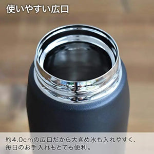 Tiger Water Bottle 600Ml Sahara Mug Stainless One Touch Lightweight Mcx - A602Ke Ebony Black