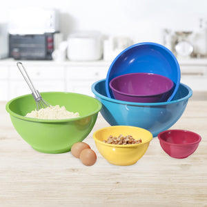 Today Oggi 6 - Piece Melamine Mixing Bowl Set Assorted Color From Japan