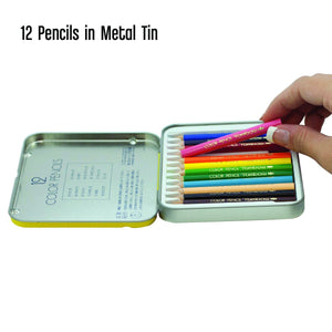 Tombow Japan Mini Colored Pencils 12 Colors W/ Sharpener Bca - 151
