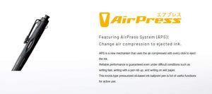 Tombow Japan Oil - Based Ballpoint Pen Air Press 0.7 Full Black Bc - Ap12