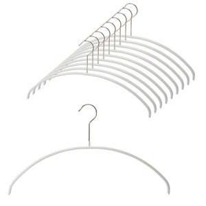 Tomorrow Mawa German Non - Slip Hangers 10 - Piece White Japan