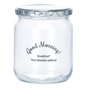 Toyo Sasaki Glass Canister M Black Storage Bottle Japan W/Bookmark Hw - 561 - Jan - P