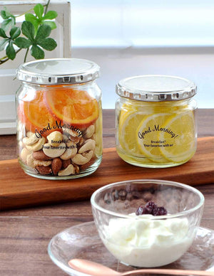 Toyo Sasaki Glass Canister M Black Storage Bottle Japan W/Bookmark Hw - 561 - Jan - P