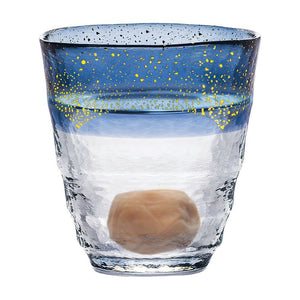 Toyo Sasaki Glass Japanese Hot Water Shochu Glass Blue 300Ml Made In Japan