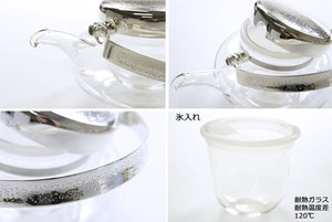 Toyo Sasaki Glass Jirori Cold Sake Vessels 360Ml 100Ml - 3Pc Set Made In Japan