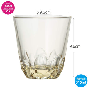 Toyo Sasaki Glass On The Rock Amber 315Ml Japan Shochu Douraku Dishwasher Safe