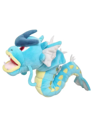 SAN-EI PP138 Pokemon Plush Doll All Star Collection Gyarados S, compact size, ideal for Pokémon collection