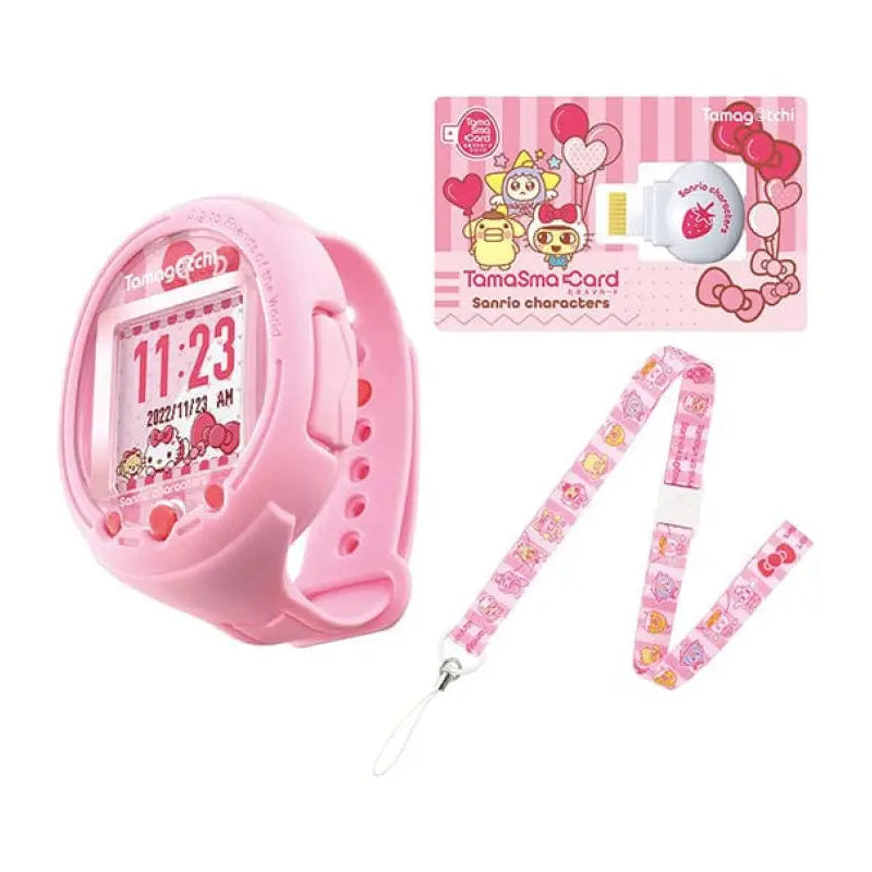 Sanrio Tamasmart Tamagotchi Exclusive Set, full kit view, Sanrio collaborations, ideal for virtual pet nurturing