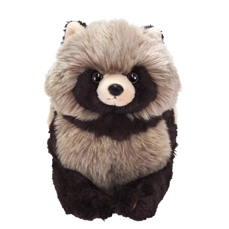 SUNLEMON Plush Doll Knee Tanuki M, knee-sized, soft polyester material, ideal for display and cuddling