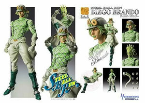 155mm Super Action Statue JoJo's Bizarre Adventure Part 7 Diego Brando Figure with pedestal, offering versatile presentation for enthusiasts