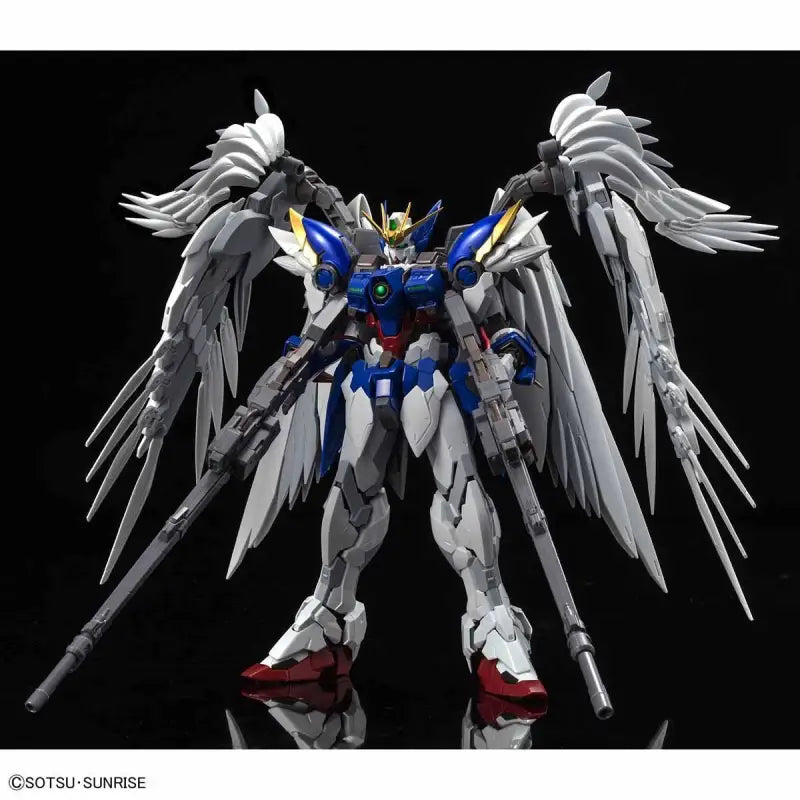 1/100 Bandai Hi-Resolution Model Wing Gundam Zero EW Model Kit Endless Waltz, detailed wings, designed for Gundam fans