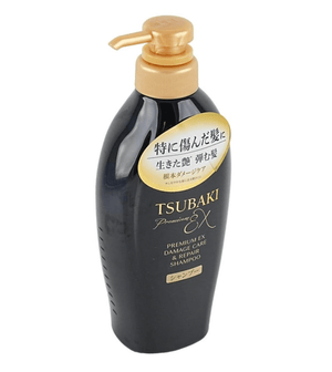 TSUBAKI Black Camellia Luxury Black Ion Repair Strong EX Shampoo&Conditioner 15