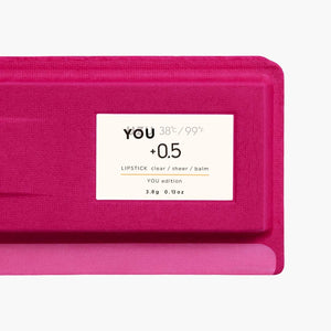 Use Lip Balm by Flowfushi 38°C/99°F 0.5 Clear Hypoallergenic Fragrance - Free