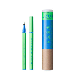 Uzu Flowfushi Eye Opening Liner Pastel Green Japan Alcohol Dye Free Hypoallergenic Liquid Eyeliner