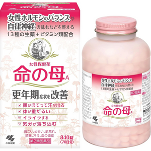 Kobayashi Inochi No Haha A, 840 Tablets, herbal blend, ideal for menopause relief