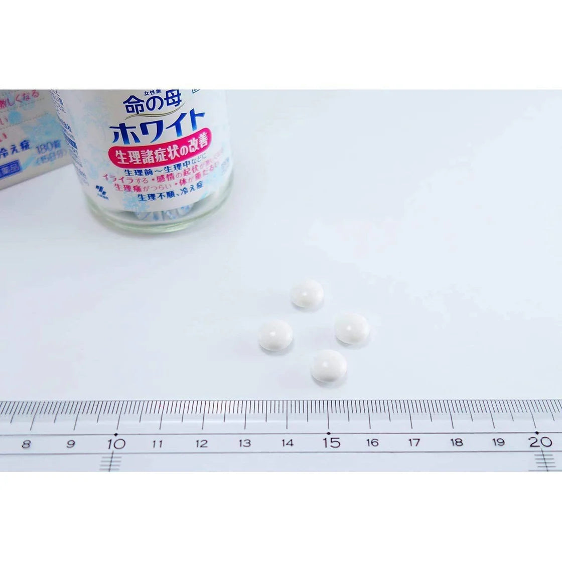 Close-up of Kobayashi Inochi No Haha White, 360 Tablets, featuring flavonoids for vitality
