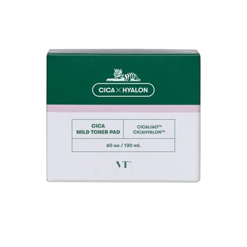 VT Cica Mild Toner Pad For Sensitive Skin 60 Sheets - Japan Multi - Care Pads Skincare