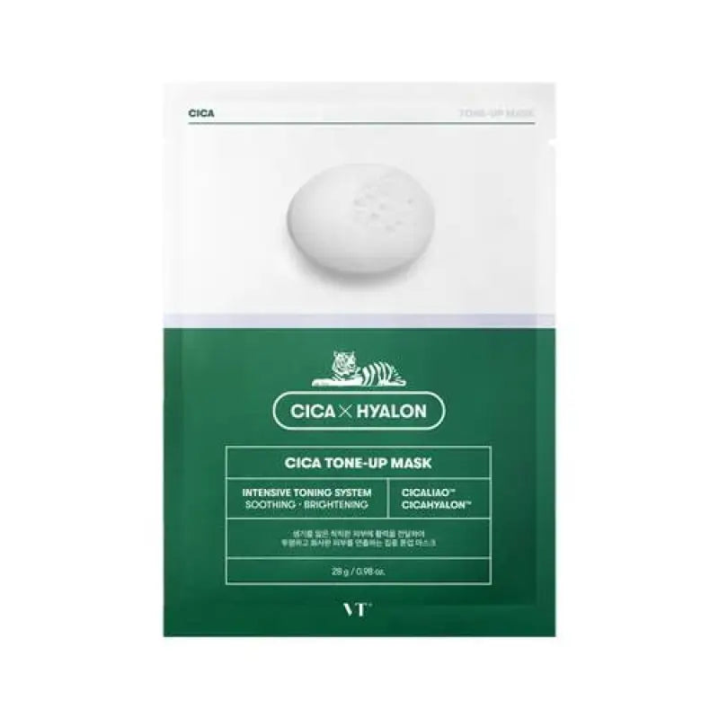 Vt Cica Tone Up Mask Improves Skin For Dull 28g x 6 Sheets - Japan Skincare