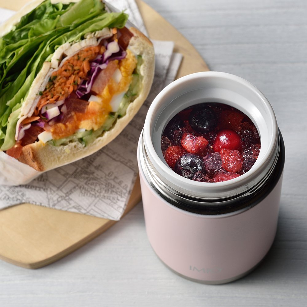 Wahei Freiz Bento Box Soup Pot 300Ml Pink Japan - Vacuum Insulated Thermal Cold Im - 0013