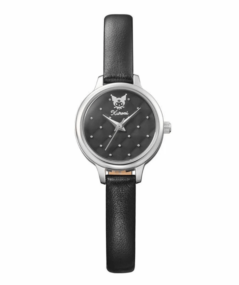 Sanrio X Angel Heart Collaboration Quartz Watch: Kuromi, quilted dial, ideal for Sanrio collectors