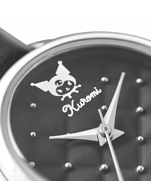 Sanrio X Angel Heart Collaboration Quartz Watch: Kuromi, with vanity pouch, perfect for gifting