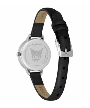 Sanrio X Angel Heart Collaboration Quartz Watch: Kuromi with 3 ATM water resistance, offering daily wear durability