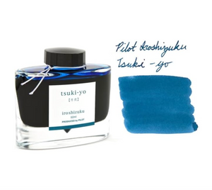 50 ml Pilot Iroshizuku Ink Tsuki-yo, elegant moonlit blue, great for fountain pens
