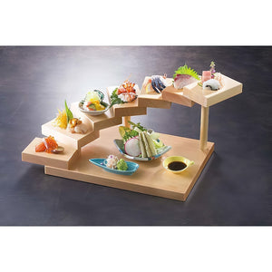 Yamacoh Wooden 7 - Tier 3 - Dimensional Sushi Serveware
